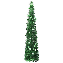 vidaXL Sapin de Noël artificiel escamotable vert 180 cm PET