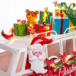 BigBuy Home Décorations de Noël Multicouleur Père Noël 31 x 13 x 21 cm