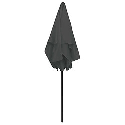 ComfortXL Parasol De Plage Anthracite 180x120 Cm pas cher