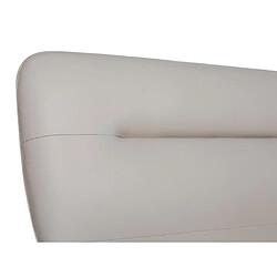 Vente-Unique Lit 160 x 200 cm - Cuir - Taupe - Avec matelas - JODALA pas cher