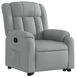 Avis Maison Chic Fauteuil Relax pour salon, Fauteuil inclinable Gris clair Tissu -GKD58056