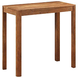 vidaXL Table de bar bois massif d'acacia et finition miel 110x55x106cm 