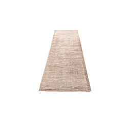 Avis Vidal Tapis de couloir en laine 302x81 brun Darya