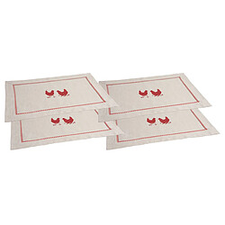 Aubry Gaspard Set de table en coton (Lot de 4).