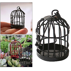 Acheter 1:12 échelle Maison de Poupée Miniature, Noir Métal Alliage Birdcage,Simulation Salon Meubles Fournitures, Paysage Décoration