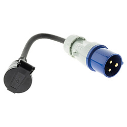 Adaptateur caravane femelle 16A en mâle CEE17 - Zenitech