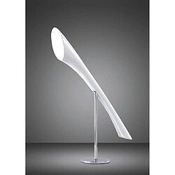 Luminaire Center Lampe de Table Pop 1 Ampoule E27, blanc brillant/arylique blanc/chrome poli