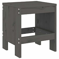 Acheter Maison Chic Table de bistro et chaises d'extérieur 3 pcs,Ensemble de bistro de jardin pour relax gris bois de pin massif -GKD875394