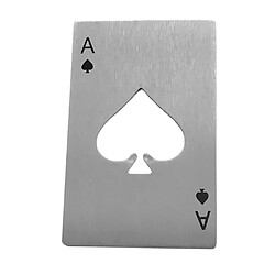 Ouvre-Bouchon de Bouteille de Bière Ouvre-Bouteille en Acier Inoxydable Carte de Poker Créative Ace Of Spades Bar Soda