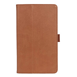 Etui en PU avec support et porte-cartes marron pour votre Samsung Galaxy Tab A7 Lite 8.7 pouces