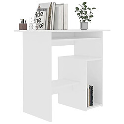 Avis Maison Chic Bureau,Table de travail,bureau de travail pour chambre Blanc 80 x 45 x 74 cm Aggloméré -GKD77160