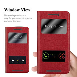 Avis Cadorabo Coque HTC ONE M9 Etui en Rouge