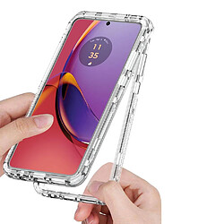 Acheter Htdmobiles Coque pour Motorola Moto G84 5G - housse etui silicone gel fine 360 integrale (avant et arriere) + film ecran - TRANSPARENT