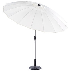 Acheter Beliani Parasol de jardin d 2.55 m beige clair BAIA