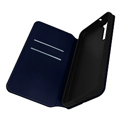 Avizar Housse pour Samsung Galaxy S23 Clapet Porte-carte Support Vidéo bleu