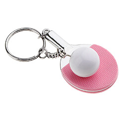 1 pièce mini tennis de table porte-clés porte-clés porte-clés anneau porte-clés rose pas cher