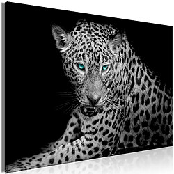 Artgeist Tableau - Leopard Portrait (1 Part) Wide [120x80]