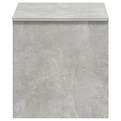 Acheter vidaXL Table basse gris béton 102x50,5x52,5 cm bois d'ingénierie