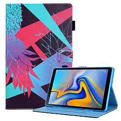 Etui en PU Titulaire de la carte d'impression de motifs antichoc Ananas Bleu Rouge pour votre Samsung Galaxy Tab A7 Lite 8.7 (2021) T220/T225