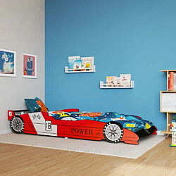 vidaXL Lit voiture de course pour enfants 90 x 200 cm Rouge