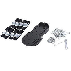 Avis Wewoo Garden Lawn Outils de jardin Chaussures à crampons avec 8 boucles en métal noir