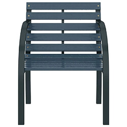 Acheter Maison Chic Lot de 2 Chaises de jardin,Fauteuil d'extérieur Gris Bois -MN26000