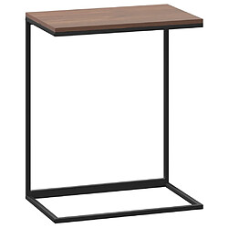 vidaXL Table d'appoint Noir 55x35x66 cm Bois d'ingénierie