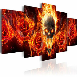 Paris Prix Tableau Imprimé Fiery Skull 100 x 200 cm