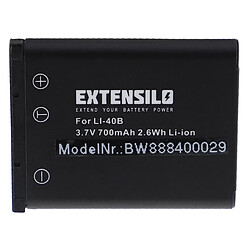 Vhbw EXTENSILO Batterie compatible avec Agfa Agfaphoto Optima 3, 100, 102, 103, 104, 830UW appareil photo, reflex numérique (700mAh, 3,7V, Li-ion)