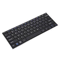 Avis Wewoo Clavier sans fil QWERTY noir pour Ordinateur PC Portable HK3910 2.4GHz Sans 78 Touches Métal Ultrathin avec Couverture de + Sans Souris Optique avec Récepteur USB Embarqué