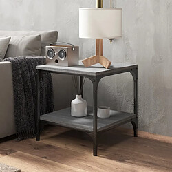 Avis Maison Chic Table d'appoint | Table Basse Sonoma gris 40x40x40 cm Bois d'ingénierie -GKD77004