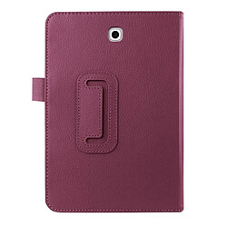 Avis Wewoo Housse Étui Violet pour Samsung Galaxy Tab S2 8.0 / T715 Litchi Texture Horizontal Flip couleur solide Smart Case en cuir avec deux pliage titulaire & Fonction Sleep / Wake-up