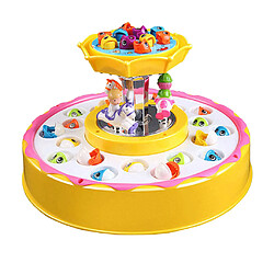 Avis Jeu de pêche électrique Jeu de Jouets Double-Conseil Rotatif Double Couche Jouet Jaune