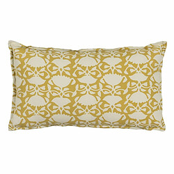 BigBuy Home Coussin Coton Beige Moutarde 50 x 30 cm