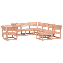 Maison Chic Salon de jardin 8 pcs | Ensemble de Table et chaises | Mobilier d'Extérieur bois massif douglas -GKD62062