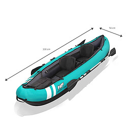 Kayak Gonflable Bestway Hydro-Force Ventura 330x94 cm 2 Personnes Gonfleur 2 Pagaies pas cher