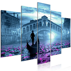 Artgeist Tableau - Magic Venice (5 Parts) Wide Blue [200x100]