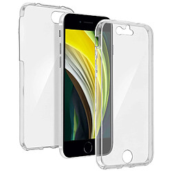 Avizar Coque iPhone SE 2022 / 2020 et 8 / 7 Arrière Souple Avant Tactile Transparent