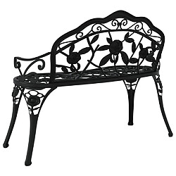 Acheter vidaXL Banc de jardin 100 cm Aluminium coulé Noir