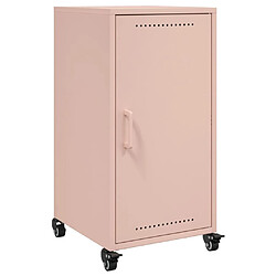 vidaXL Buffet rose 36x39x72 cm acier