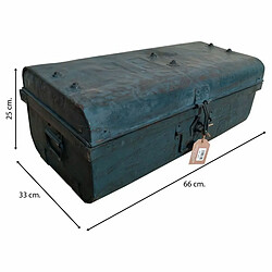 Acheter Valise décorative Alexandra House Living Bleu Fer Style artisanal 33 x 25 x 66 cm