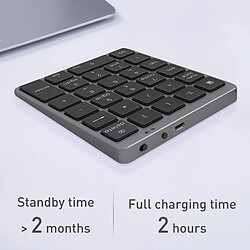 Avis Universal Clavier numérique Bluetooth Clavier portable sans fil Couverture en alliage d &'aluminium Tablette iPad