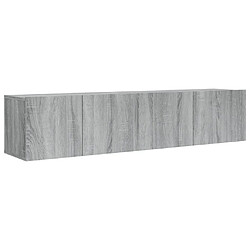 Maison Chic Ensemble de meubles TV 2 pcs | Banc TV Moderne pour salon | Meuble de Rangement - Sonoma gris Bois d'ingénierie -MN97884