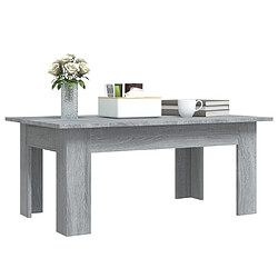 Avis vidaXL Table basse Sonoma gris 100x60x42 cm Bois d'ingénierie