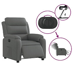 Acheter vidaXL Fauteuil inclinable électrique Gris foncé Tissu