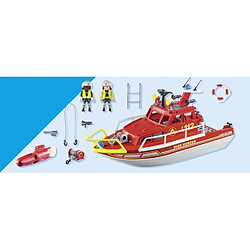 Playmobil® 71598 Bateau de sauvetage et pompiers pas cher