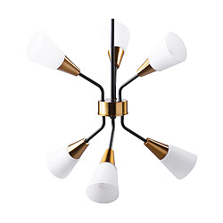 Beliani Lampe suspension AROYO Verre Blanc