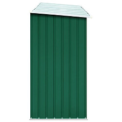 Avis vidaXL Abri de stockage de bois Acier galvanisé 330x84x152 cm Vert