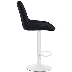 Acheter Non Tabouret de bar Toni tissu blanc