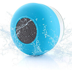 Universal Haut-parleur Bluetooth à aspiration imperméable portable pour salle de bain (bleu)